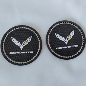 New Silicone Cup Car  Coasters Black With Bling Around for Corbett